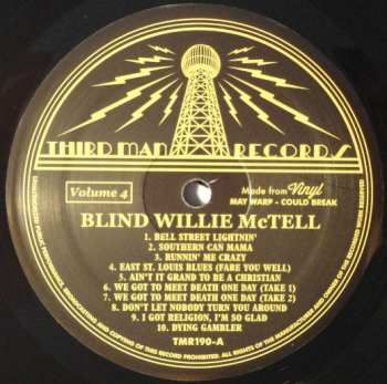 LP Blind Willie McTell: Complete Recorded Works In Chronological Order Volume 4 502450