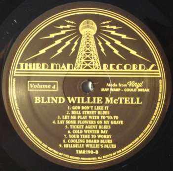 LP Blind Willie McTell: Complete Recorded Works In Chronological Order Volume 4 502450