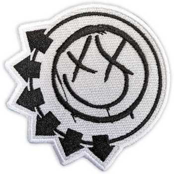 Merch Blink-182: Standard Woven Patch Black Six-arrow Smile