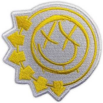 Merch Blink-182: Standard Woven Patch Yellow Six-arrow Smile