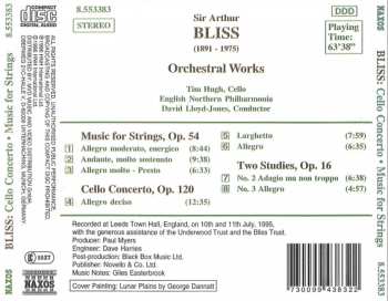 CD English Northern Philharmonia: Cello Concerto / Music For Strings / Two Studies 571837