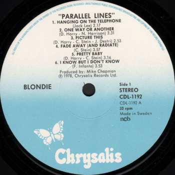 LP Blondie: Parallel Lines 633564