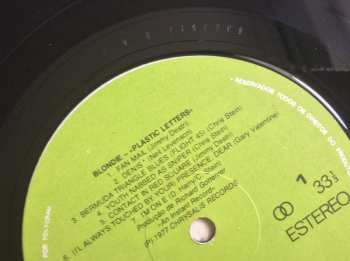 LP Blondie: Plastic Letters 632721