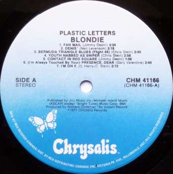 LP Blondie: Plastic Letters 629445