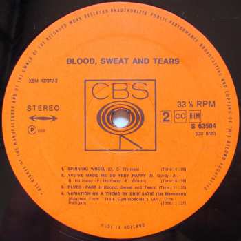 LP Blood, Sweat And Tears: Blood, Sweat And Tears 621596