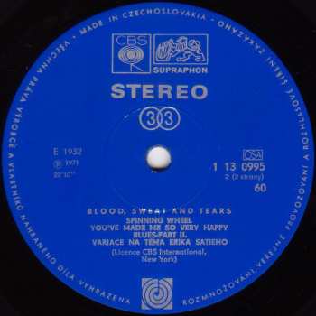 LP Blood, Sweat And Tears: Blood Sweat & Tears 41869