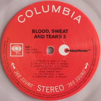 LP Blood, Sweat And Tears: Blood, Sweat And Tears 3 CLR | LTD 638435