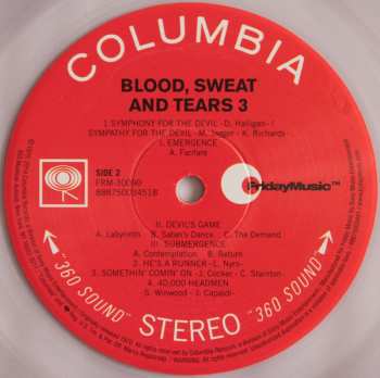 LP Blood, Sweat And Tears: Blood, Sweat And Tears 3 CLR | LTD 638435