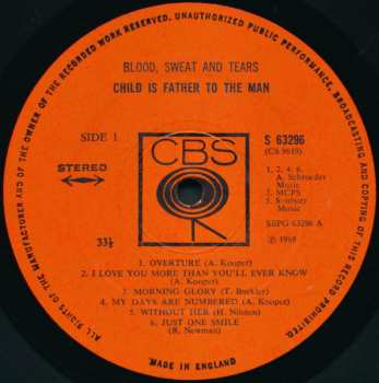 LP Blood, Sweat And Tears: Child Is Father To The Man 662328