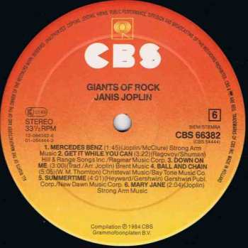 3LP Blood, Sweat And Tears: Giants Of Rock 629477