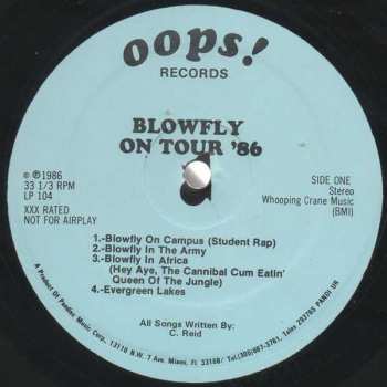 LP Blowfly: Blowfly On Tour '86 608288