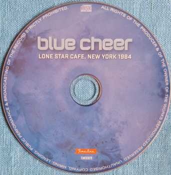 CD Blue Cheer: Lone Star Cafe, New York 1984  562633