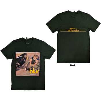 Merch Blur: Blur Unisex T-shirt: Parklife Album (back Print) (medium) M