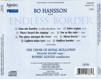 CD Bo Hansson: Endless Border 610331