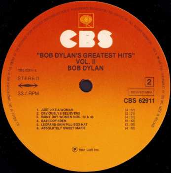 LP Bob Dylan: Bob Dylan's Greatest Hits 2 636603