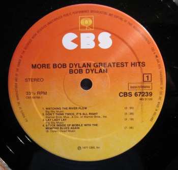 2LP Bob Dylan: More Bob Dylan Greatest Hits 638363