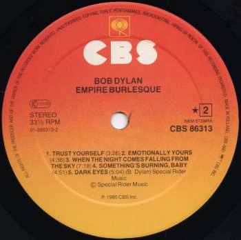 LP Bob Dylan: Empire Burlesque 644438