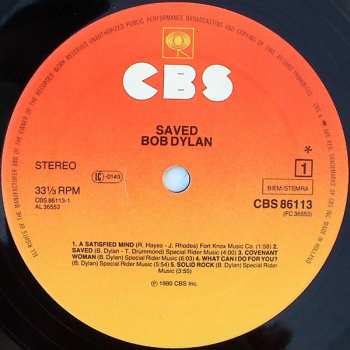 LP Bob Dylan: Saved 653397