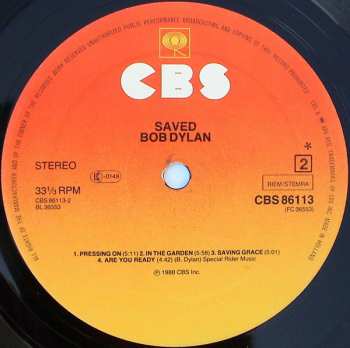 LP Bob Dylan: Saved 653397