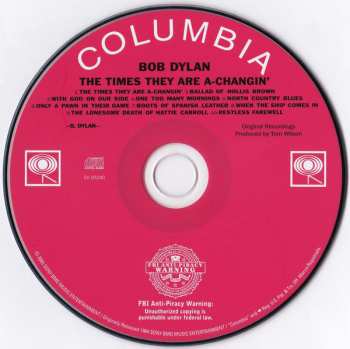 CD Bob Dylan: The Times They Are A-Changin' 583793