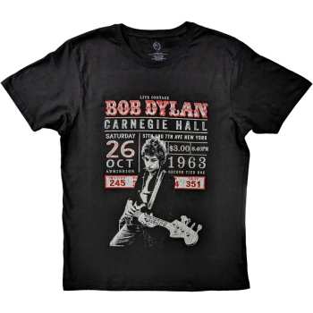 Merch Bob Dylan: Bob Dylan Unisex T-shirt: Carnegie Hall '63 (small) S