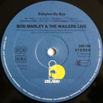 2LP Bob Marley & The Wailers: Babylon By Bus 530608