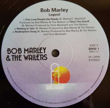 2LP Bob Marley & The Wailers: Legend (The Best Of Bob Marley And The Wailers) LTD 577699