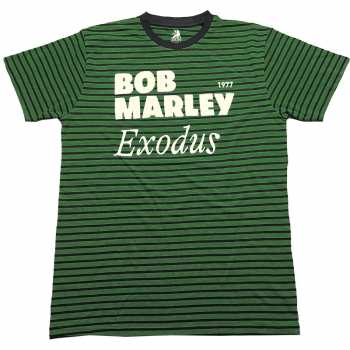 Merch Bob Marley & The Wailers: Bob Marley Unisex T-shirt: Exodus (striped) (xx-large) XXL