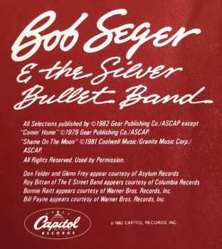 LP Bob Seger And The Silver Bullet Band: The Distance 543494