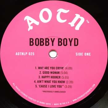 LP Bobby Boyd: Bobby Boyd 634316