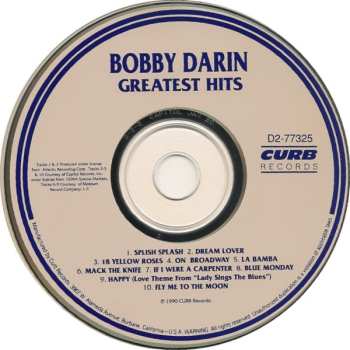 CD Bobby Darin: Greatest Hits 639564