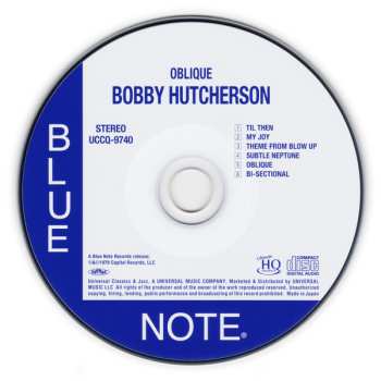 CD Bobby Hutcherson: Oblique LTD 642260