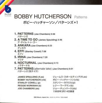 CD Bobby Hutcherson: Patterns LTD 625342