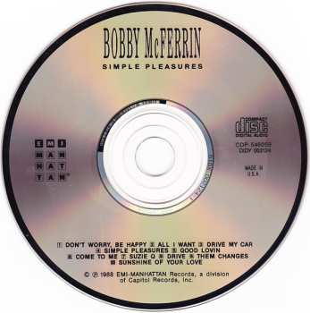 CD Bobby McFerrin: Simple Pleasures 617537