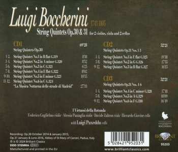 3CD Luigi Boccherini: String Quintets Vol. XI (Quintets Op. 30 & 31) 625045