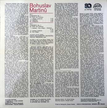 LP Bohuslav Martinů: Concertos Nos. 1 & 2 For Violin And Orchestra 592061