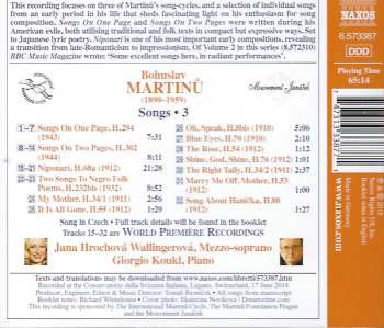 CD Bohuslav Martinů: Songs • 3 503568