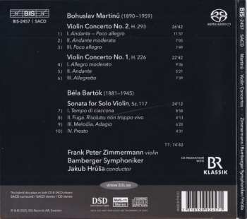 SACD Bohuslav Martinů: Violin Concertos 1 & 2 / Sonata For Solo Violin 120360