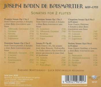 CD Joseph Bodin De Boismortier: Sonatas For 2 Flutes 558052