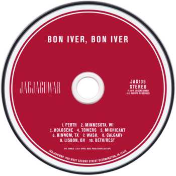 CD Bon Iver: Bon Iver, Bon Iver DIGI 610734