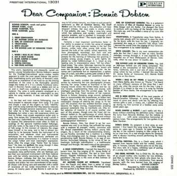 CD Bonnie Dobson: Dear Companion 232712