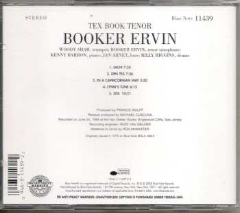 CD Booker Ervin: Tex Book Tenor LTD 605219