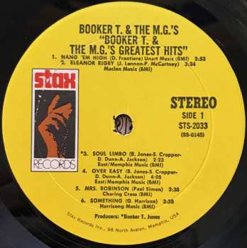 LP Booker T & The MG's: Booker T. & The M.G.'s Greatest Hits 653382