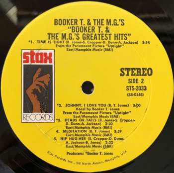 LP Booker T & The MG's: Booker T. & The M.G.'s Greatest Hits 653382