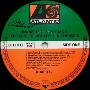 LP Booker T & The MG's: The Best Of Booker T & The MG's 609939