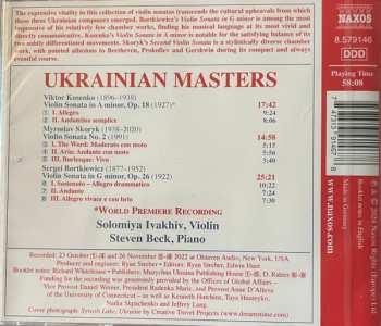 CD Sergei Bortkiewicz: Ukrainian Masters . Violin Sonatas 623454