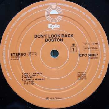 LP Boston: Don't Look Back 539994