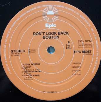 LP Boston: Don't Look Back 539994