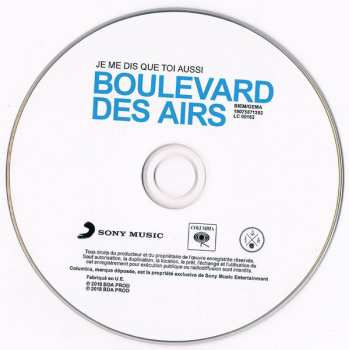 CD Boulevard Des Airs: Je Me Dis Que Toi Aussi 307974