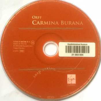 CD Carl Orff: Carmina Burana 259004